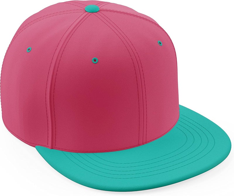 Daxton Store Classic Blank Snapback Flat Bill Visor Hat Cap One Size Adjustable Back - Image 1